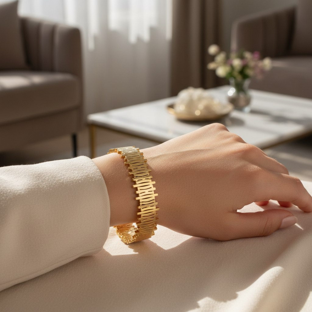 Estelle Luxe Bangle - lifestyle wrist shot