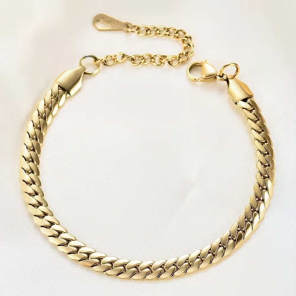 Miami Chain Bracelet - Gold Cuban Link