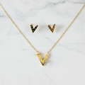 Gold V-Arrow Set - Studio Flat Lay
