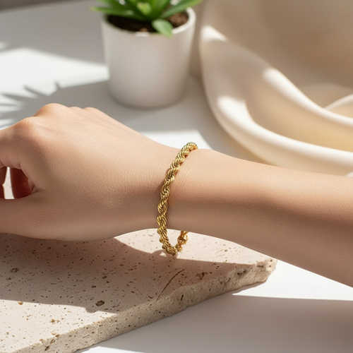 Classic Rope Chain Bracelet - Lifestyle Wrist Shot