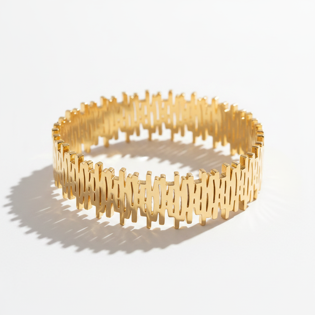 Estelle Luxe Bangle - studio white background