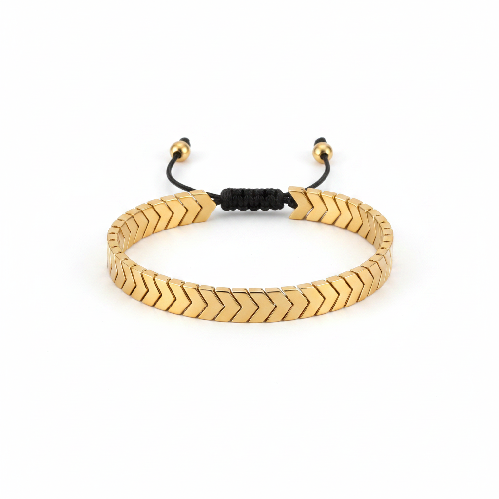 Chevron Bracelet - Studio White Background