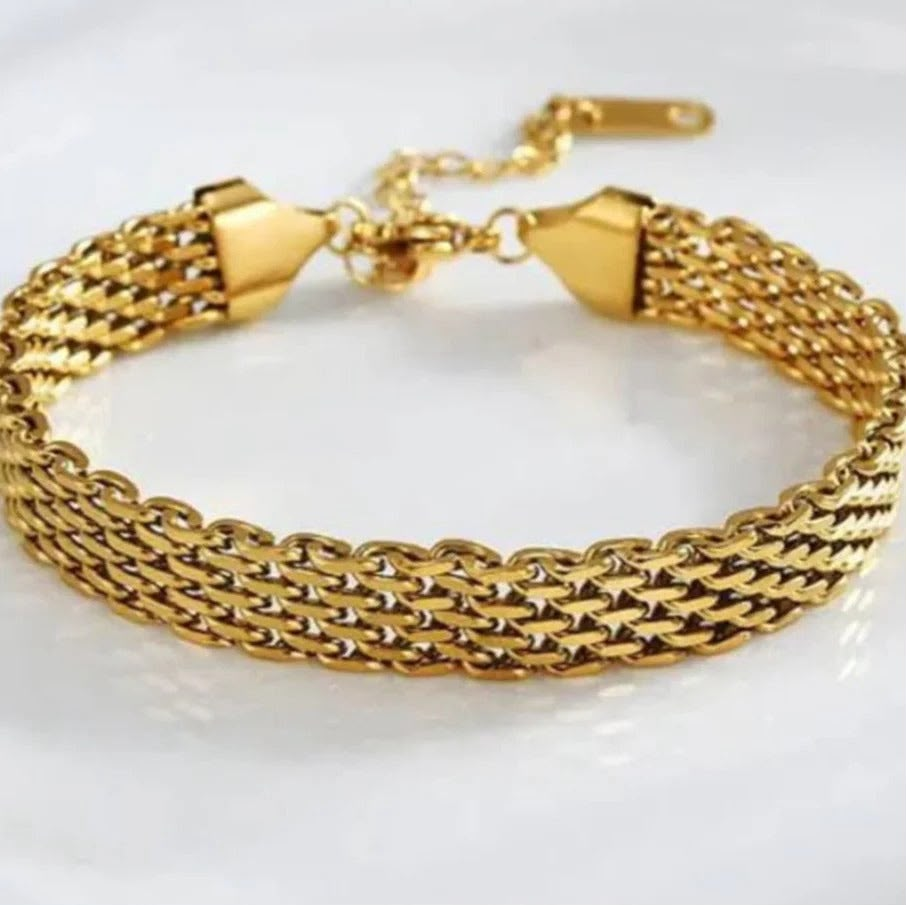 Italian Mesh Gold Bracelet - original
