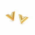 Louis Vuitton V Studs - White Background