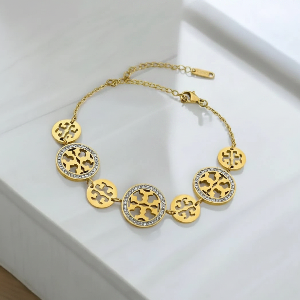 Tory Charm Bracelet - studio white background