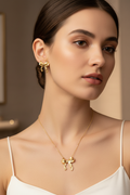 Golden Bow Jewellery Set - Lifestyle
