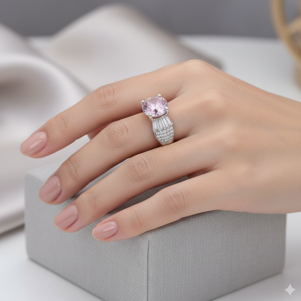 Starlet Pink Ring - Lifestyle