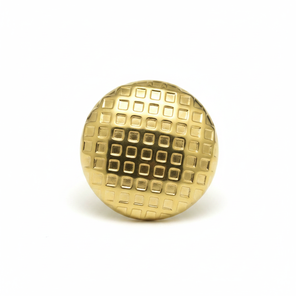 Golden Grid Dome Ring - Studio