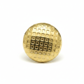 Golden Grid Dome Ring - Studio