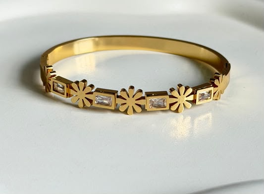 Floral Gemstone Cuff - original product photo