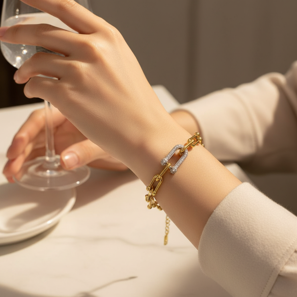 U-Link Chain Bracelet - Lifestyle