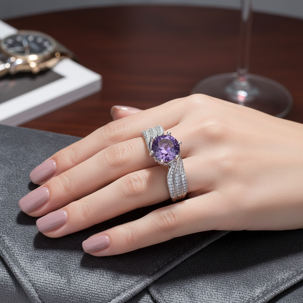 Orbit Ring Pink - Lifestyle