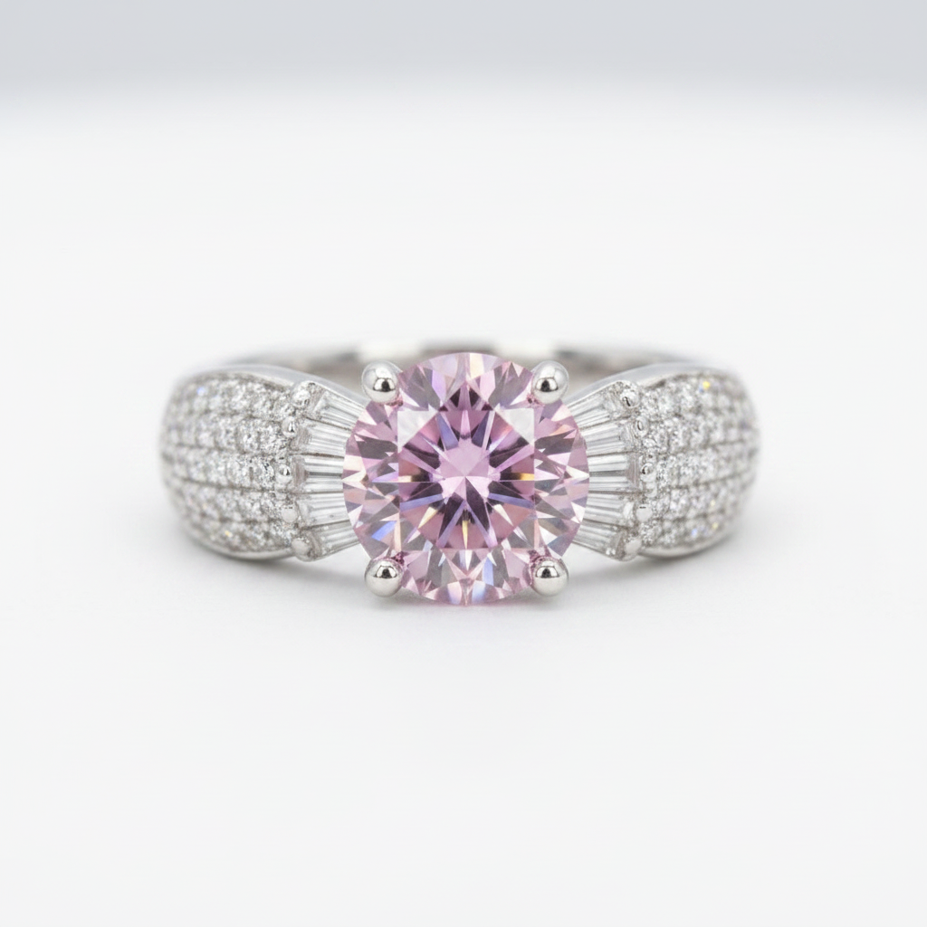 Starlet Pink Ring - White Background