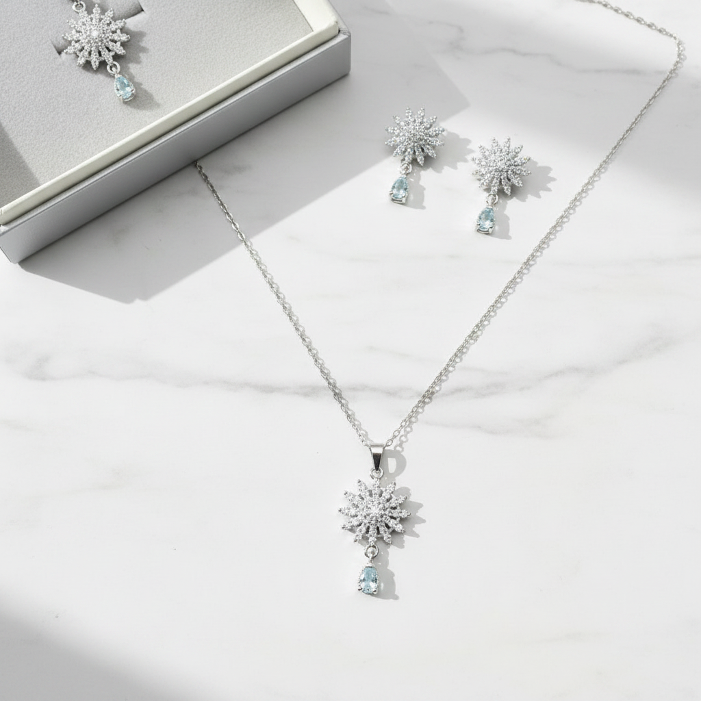 Snowflake Set - Marble